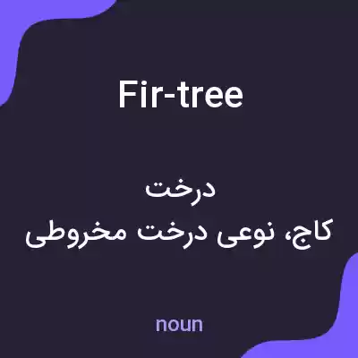 معنی fir-tree به فارسی معنی fir-tree به فارسی