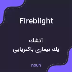 معنی fireblight به فارسی معنی fireblight به فارسی