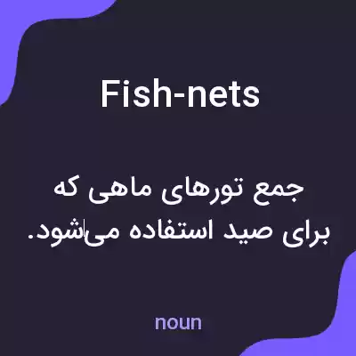 معنی fish-nets به فارسی معنی fish-nets به فارسی