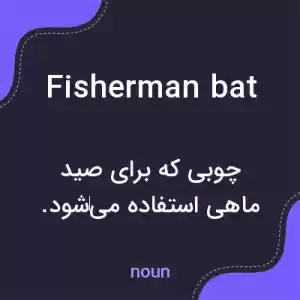 معنی fisherman bat به فارسی معنی fisherman bat به فارسی