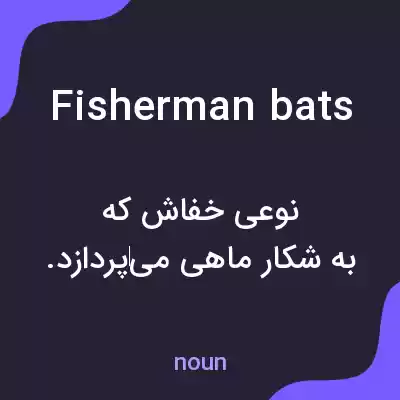 معنی fisherman bats به فارسی معنی fisherman bats به فارسی
