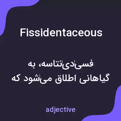 معنی fissidentaceous به فارسی معنی fissidentaceous به فارسی