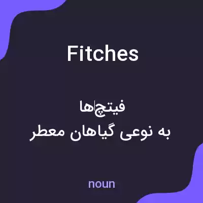 معنی fitches به فارسی معنی fitches به فارسی