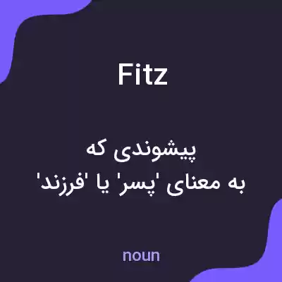 معنی fitz به فارسی معنی fitz به فارسی