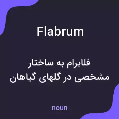 معنی flabrum به فارسی معنی flabrum به فارسی
