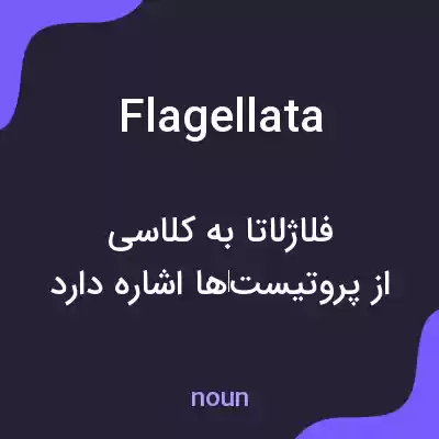 معنی flagellata به فارسی