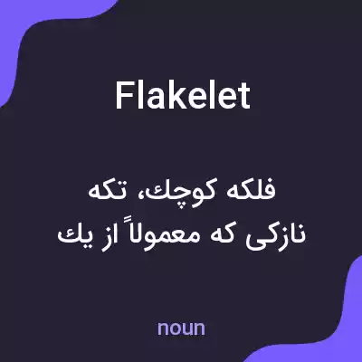 معنی flakelet به فارسی