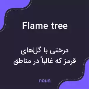معنی flame tree به فارسی معنی flame tree به فارسی