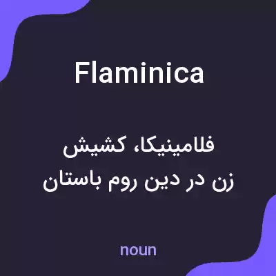 معنی flaminica به فارسی