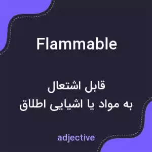 معنی flammable به فارسی معنی flammable به فارسی