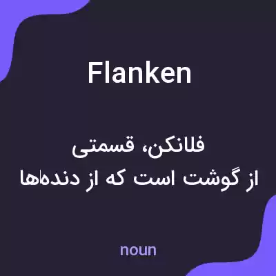 معنی flanken به فارسی معنی flanken به فارسی