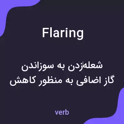 معنی flaring به فارسی