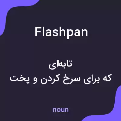 معنی flashpan به فارسی