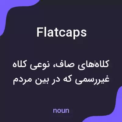 معنی flat caps به فارسی معنی flat caps به فارسی