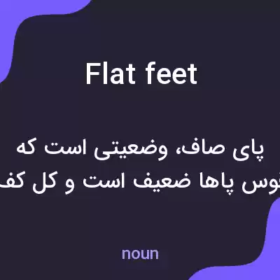 معنی flatfeet به فارسی معنی flatfeet به فارسی