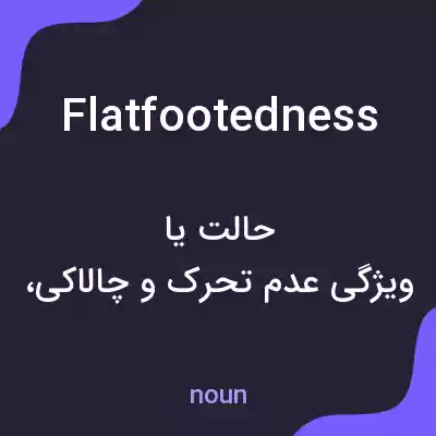 معنی flatfootedness به فارسی معنی flatfootedness به فارسی