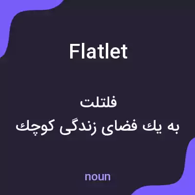 معنی flatlet به فارسی معنی flatlet به فارسی