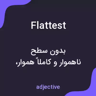 معنی flattest به فارسی معنی flattest به فارسی