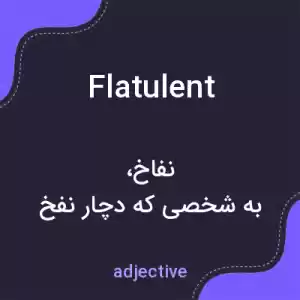 معنی flatulent به فارسی معنی flatulent به فارسی