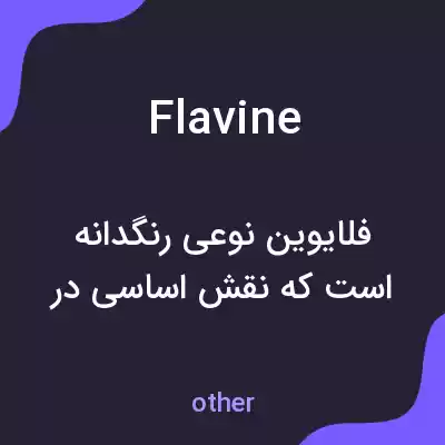 معنی flavine به فارسی معنی flavine به فارسی
