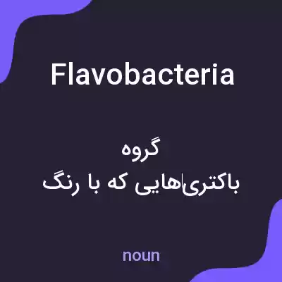 معنی flavobacteria به فارسی معنی flavobacteria به فارسی