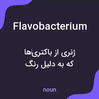 معنی flavobacterium به فارسی معنی flavobacterium به فارسی