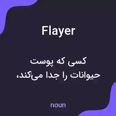 معنی flayer به فارسی معنی flayer به فارسی