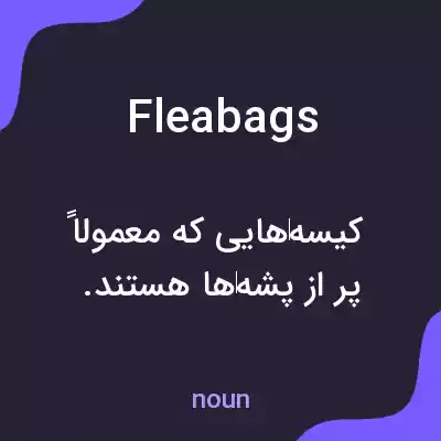 معنی fleabags به فارسی معنی fleabags به فارسی