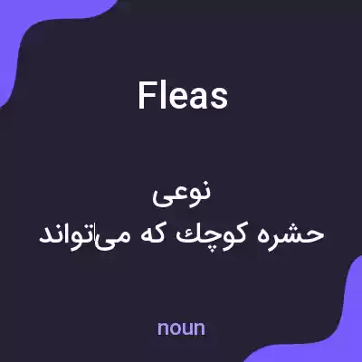 معنی fleas به فارسی معنی fleas به فارسی