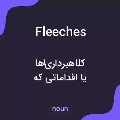 معنی fleeches به فارسی معنی fleeches به فارسی