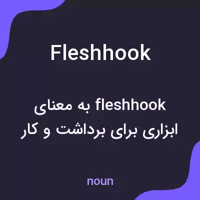 معنی fleshhook به فارسی معنی fleshhook به فارسی