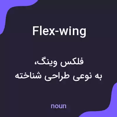 معنی flex-wing به فارسی معنی flex-wing به فارسی
