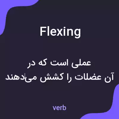 معنی flexing به فارسی معنی flexing به فارسی