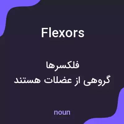 معنی flexors به فارسی معنی flexors به فارسی