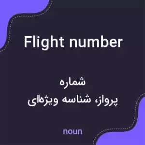 معنی flight number به فارسی معنی flight number به فارسی