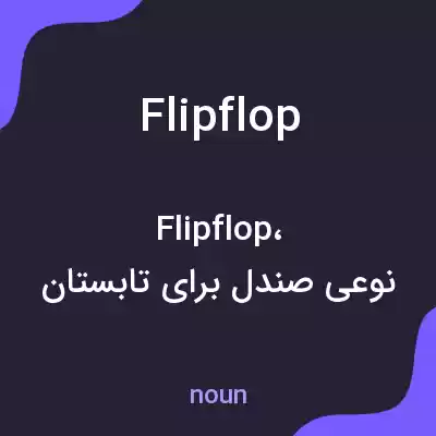 معنی flipflop به فارسی معنی flipflop به فارسی