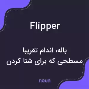معنی flipper به فارسی معنی flipper به فارسی
