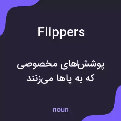 معنی flippers به فارسی معنی flippers به فارسی