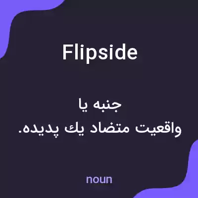 معنی flip side به فارسی معنی flip side به فارسی