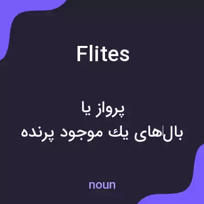 معنی flites به فارسی معنی flites به فارسی