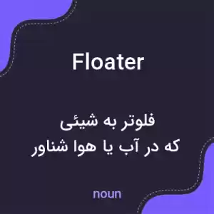 معنی floater به فارسی معنی floater به فارسی
