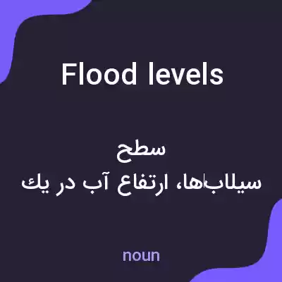 معنی flood levels به فارسی معنی flood levels به فارسی