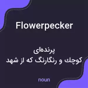 معنی flowerpecker به فارسی معنی flowerpecker به فارسی