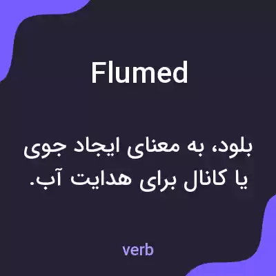 معنی flumed به فارسی معنی flumed به فارسی
