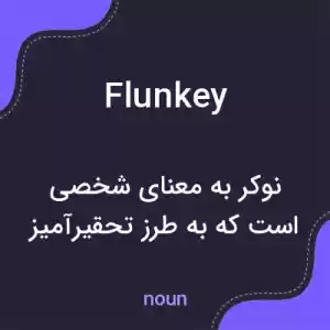 معنی flunkey به فارسی معنی flunkey به فارسی
