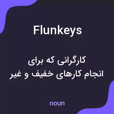 معنی flunkeys به فارسی معنی flunkeys به فارسی
