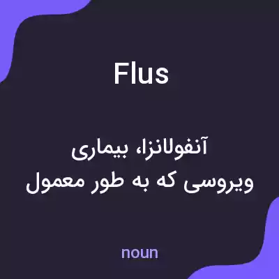 معنی flus به فارسی معنی flus به فارسی