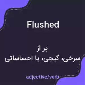 معنی flushed به فارسی معنی flushed به فارسی