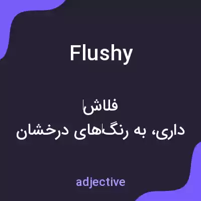 معنی flushy به فارسی معنی flushy به فارسی