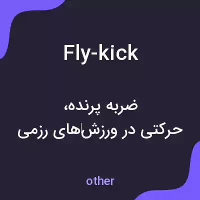 معنی fly-kick به فارسی معنی fly-kick به فارسی